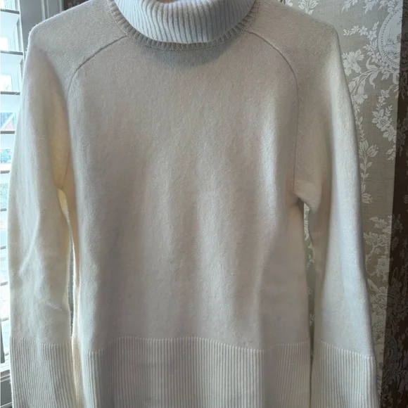 Reiss Ivory cashmere and wool turtleneck sweater - Picture 6 of 13
